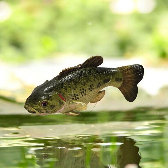 Largemouth Bass Ornament Plastic 3.5" Perfect For The ANGLER IN YOUR LIFE - Picture 1 of 7